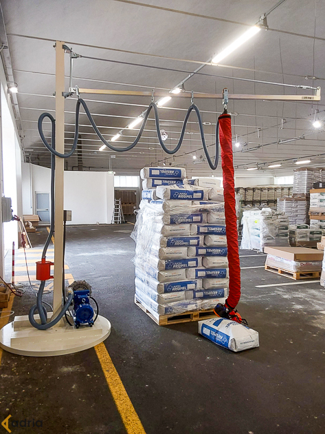 Manual vacuum tube lifter for rapid order pickinge